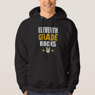 11th Grade Rocks Back To School Music Teacher Stu Hoodie