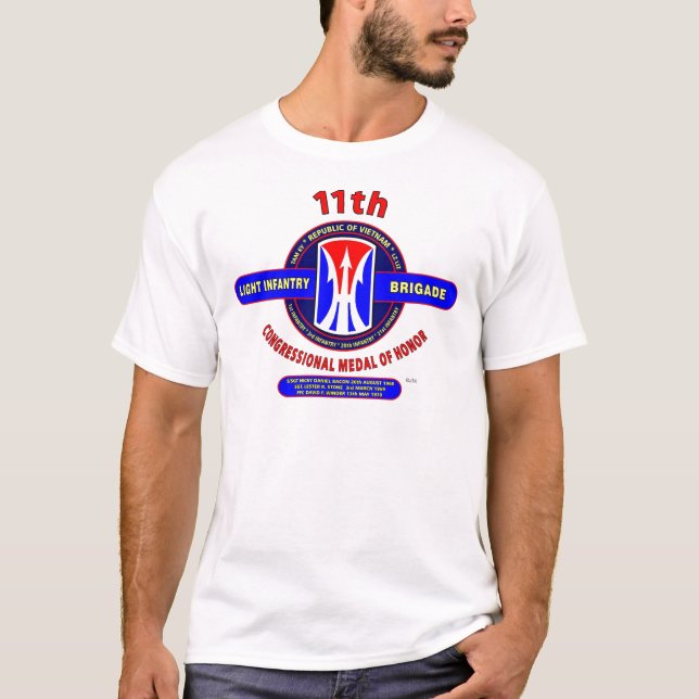 11TH LIGHT INFANTRY BRIGADE VIETNAM T-Shirt (Front)