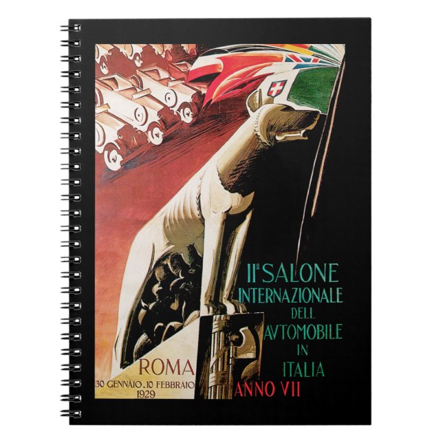 11th Salone Internazionale Automobile ~ Roma Spiral Notebook (Front)
