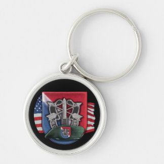 11th special forces group green berets Keychain