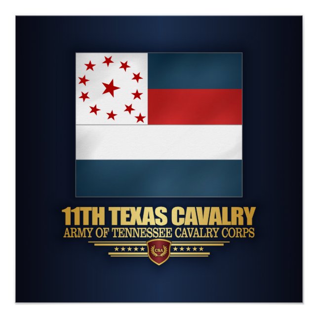 11th Texas Cavalry Poster (Front)