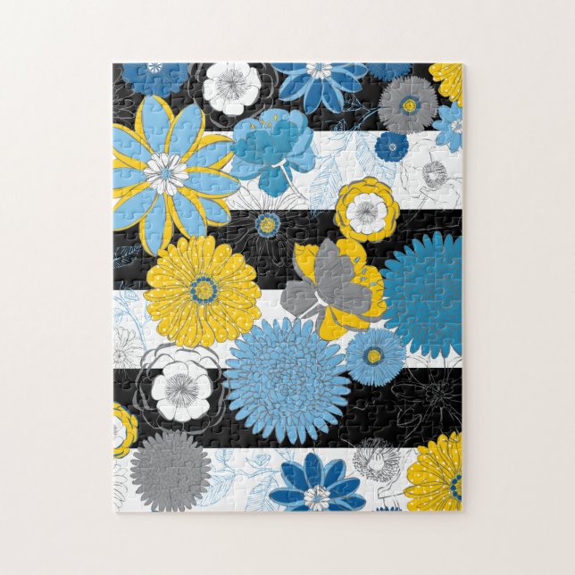 11x14 Floral Puzzle for Colorblind People (Vertical)