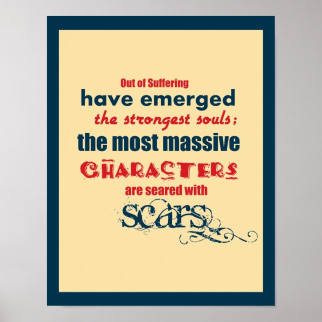 11x14 Inspirational Quote Typography Poster (Front)