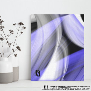11x14" Lavender Moon Trend Abstract Art Violet Canvas Print