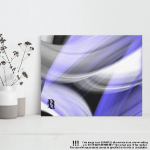11x14" Lavender Moon Trend Abstract Art Violet Canvas Print