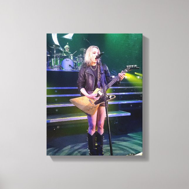 11x14 Lzzy Hale Halestorm Canvas Rock N Roll Print (Front)