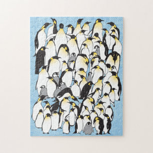 11x14 Penguins Puzzle for Colorblind People