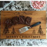 11x17 Merry Christmas Bamboo Cutting Board<br><div class="desc">Each one is Hand-crafted from solid replenish- able wood and then delicately laser engraved - creating a masterpiece every time. Our cutting boards will become the show-piece of your kitchen. Choose from multiple designs – each will add the perfect balance of beauty and sophistication to your home whether on display...</div>