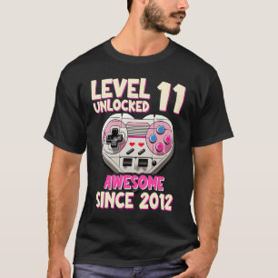 11yr BDay Girl Gamer 11th 11 Year Old Birthday 20 T-Shirt