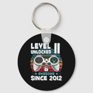 11yr Bday Son Boy Funny Gamer 11th 11 Year Old Bir Key Ring
