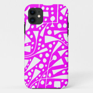 120112 White on Magenta iPhone 11 Case