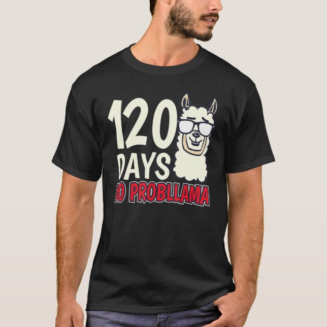 120 Days of School   First Grade Teacher T-Shirt (Front)