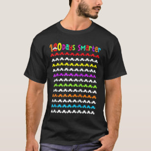 120 Days Smarter Mustache Teachers Kids 120th Day T-Shirt
