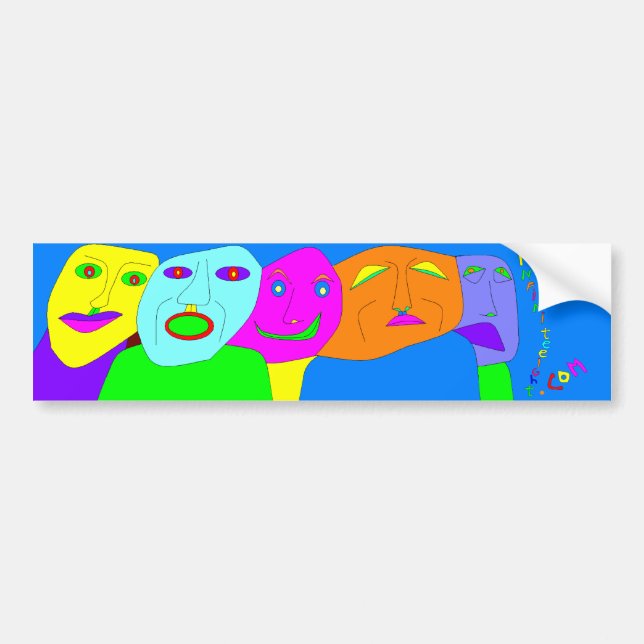 120 emotions filled bumper sticker (Front)