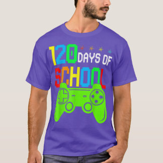 120th Day Of School For Kids Video Games Reached 1 T-Shirt