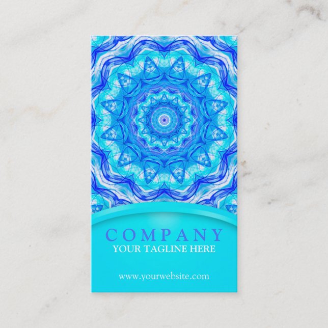 121 Enchanted SeaStar Mandala Business Card (Front)