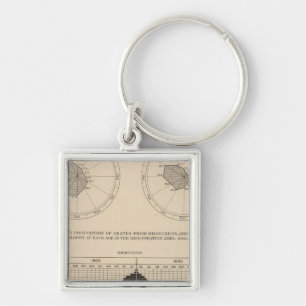 123 Deaths diseases respiratory system, bronchitis Key Ring