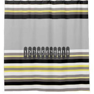 123-Grey Shower Curtain