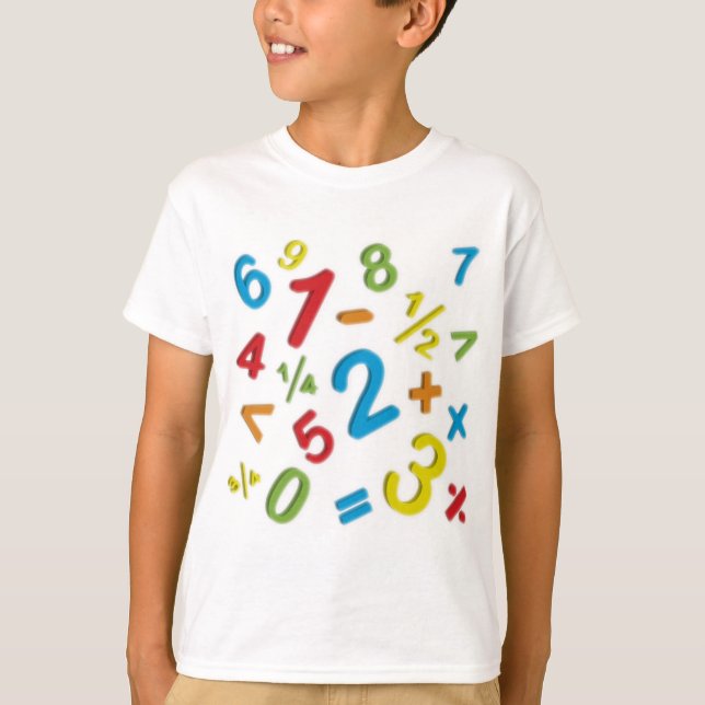 123 numbers Math T-Shirt (Front)