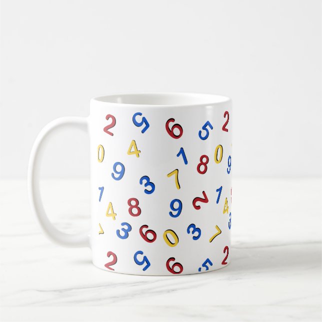 123 Red Yellow Blue Coffee Mug (Left)