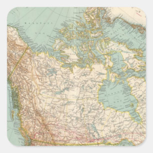 12526 Canada, Alaska, Greenland Square Sticker