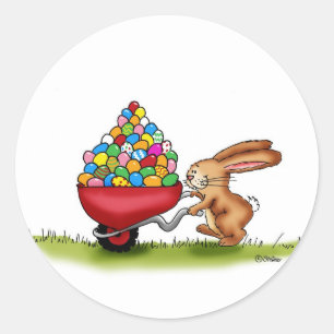 125bunnywheelbarrow__products.jpg classic round sticker