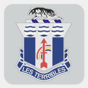 127th Infantry Regiment Square Sticker