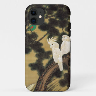 12. 老松鸚鵡図, 若冲 Pine-tree & Parrot, Jakuchū Case-Mate iPhone Case