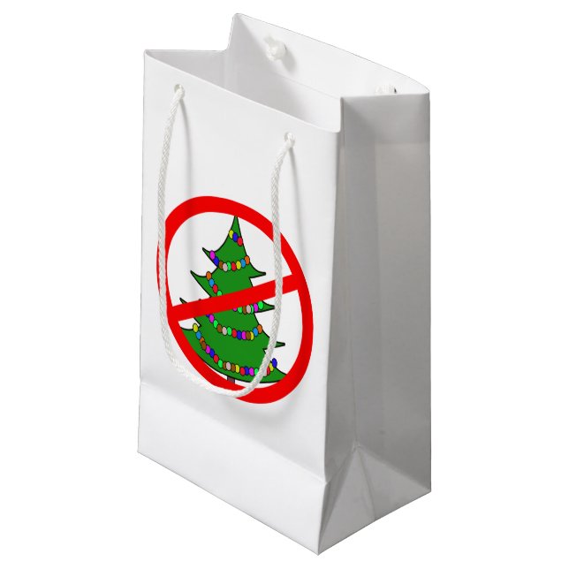 12-21 Humbug Day Small Gift Bag (Front Angled)