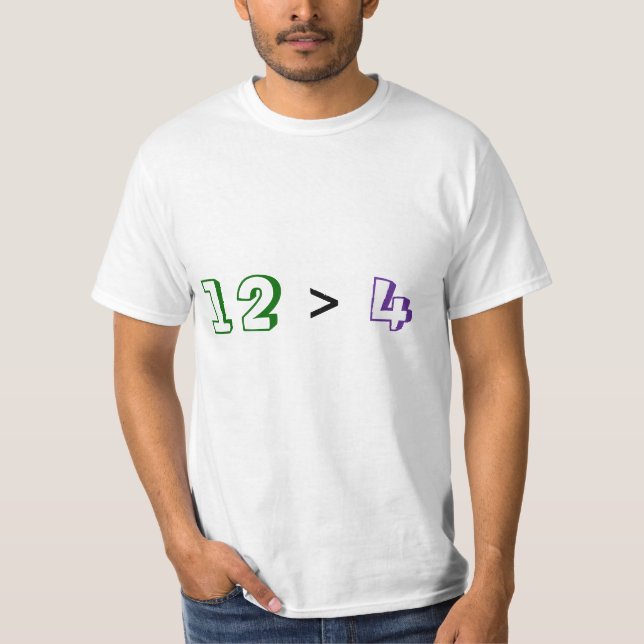 12 > 4 T-Shirt (Front)