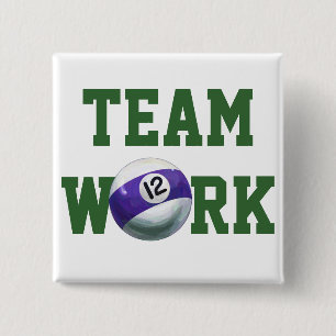 12 Ball 15 Cm Square Badge