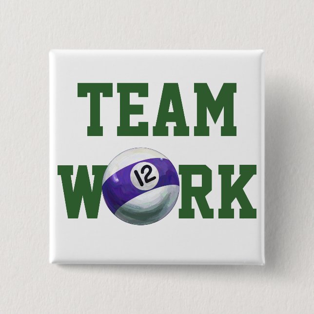 12 Ball 15 Cm Square Badge (Front)