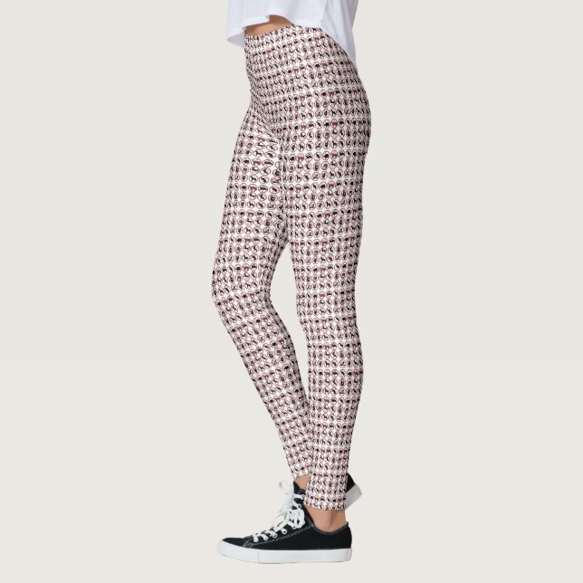 12 Chinese Zodiac Animal Signs Patterns Leggings (Left)
