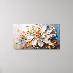 12.Colourful Natur Impasto Painting Artv Canvas Print