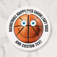 12 Custom Basketball BLUE EYES Happy Face Gift
