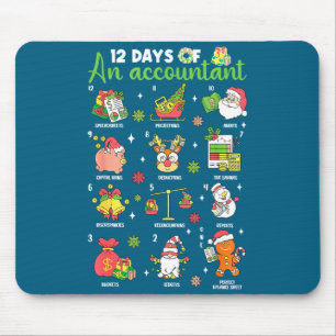 12 Days Accountant Christmas Accounting Bible Vers Mouse Pad