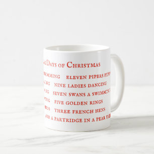 12 DAYS LYRICS White Mug