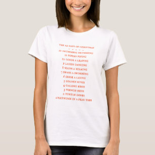 12 DAYS LYRICS Women's T-shirt
