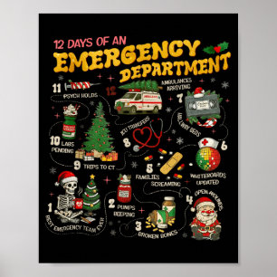 12 Days Of An Emergency Department, Er Nurse Chris Poster