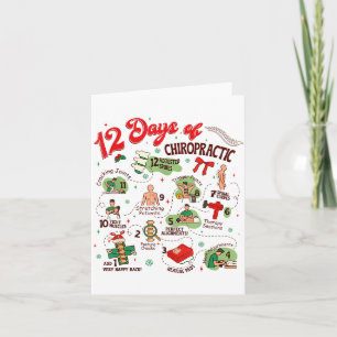 12 Days Of Chiropractic Christmas Chiropractor  Card