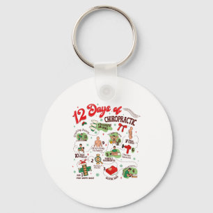 12 Days Of Chiropractic Christmas Chiropractor  Key Ring