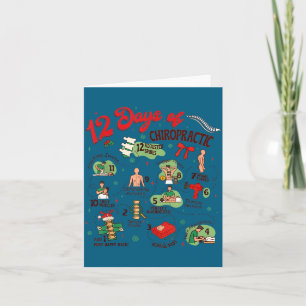 12 Days Of Chiropractic Christmas Chiropractor Thank You Card