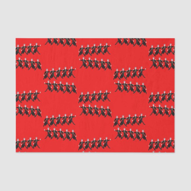 12 Days of Christmas 10 Lords A-Leaping Tissue Paper (Front)