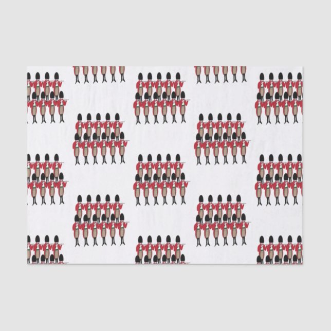 12 Days of Christmas 11 Pipers Piping Tissue Paper (Front)