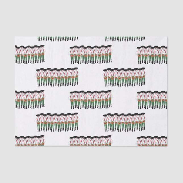 12 Days of Christmas 12 Drummers Drumming Tissue Paper (Front)