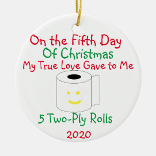 12 days of Christmas Ceramic Tree Decoration