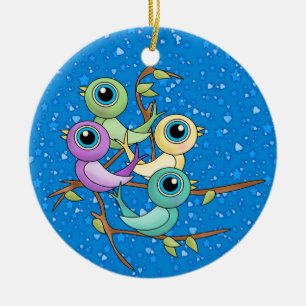 12 Days of Christmas Ceramic Tree Decoration