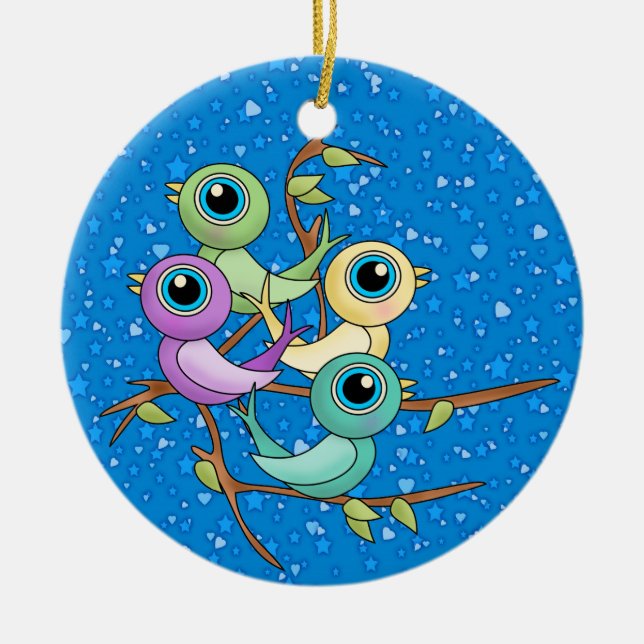 12 Days of Christmas Ceramic Tree Decoration (Front)