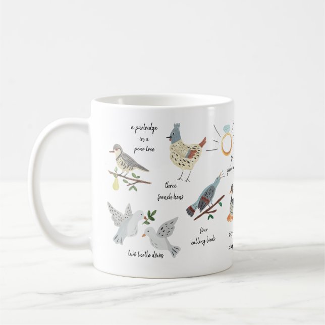 12 Days of Christmas Coffee Mug (Left)