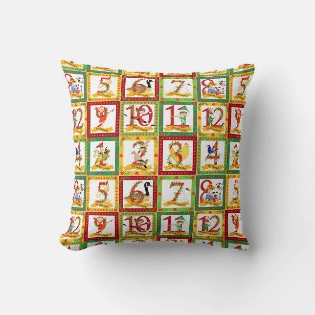 12 Days of Christmas Cushion (Front)